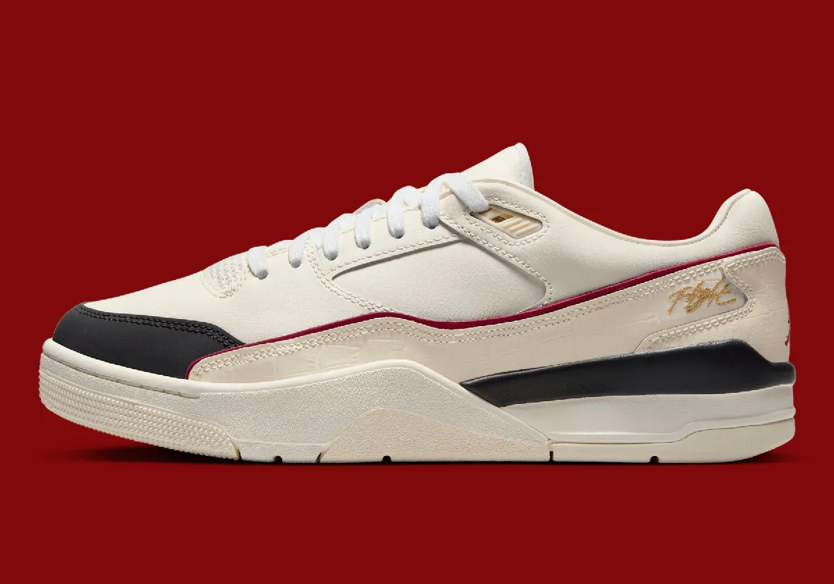 Alternative view of Giày Nike Air Jordan Flight Court 'Sail Croc Skin' IH7321-131