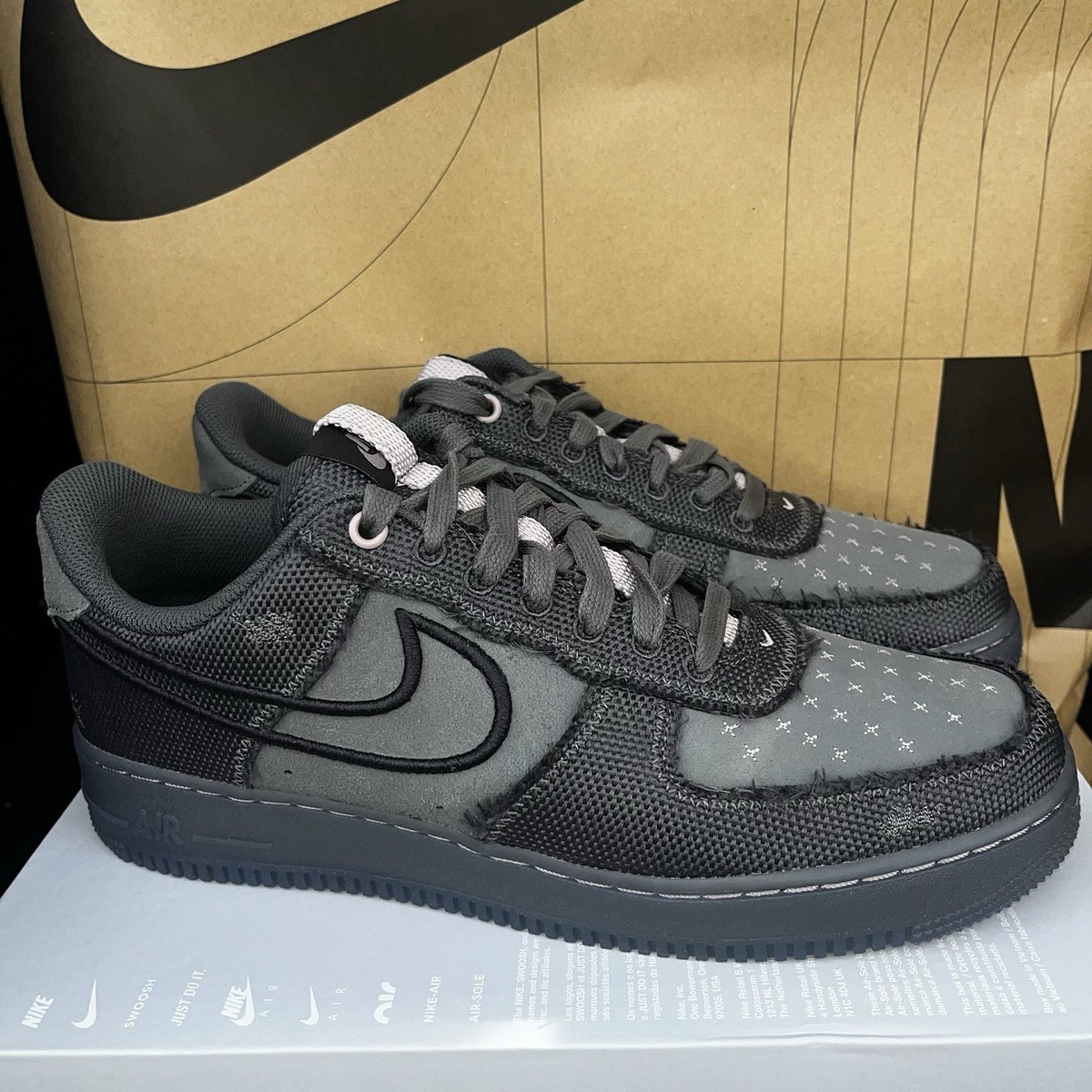 Alternative view of Giày Nike Air Force 1 Low '07 'Anthracite Iron Grey' IQ0614-060