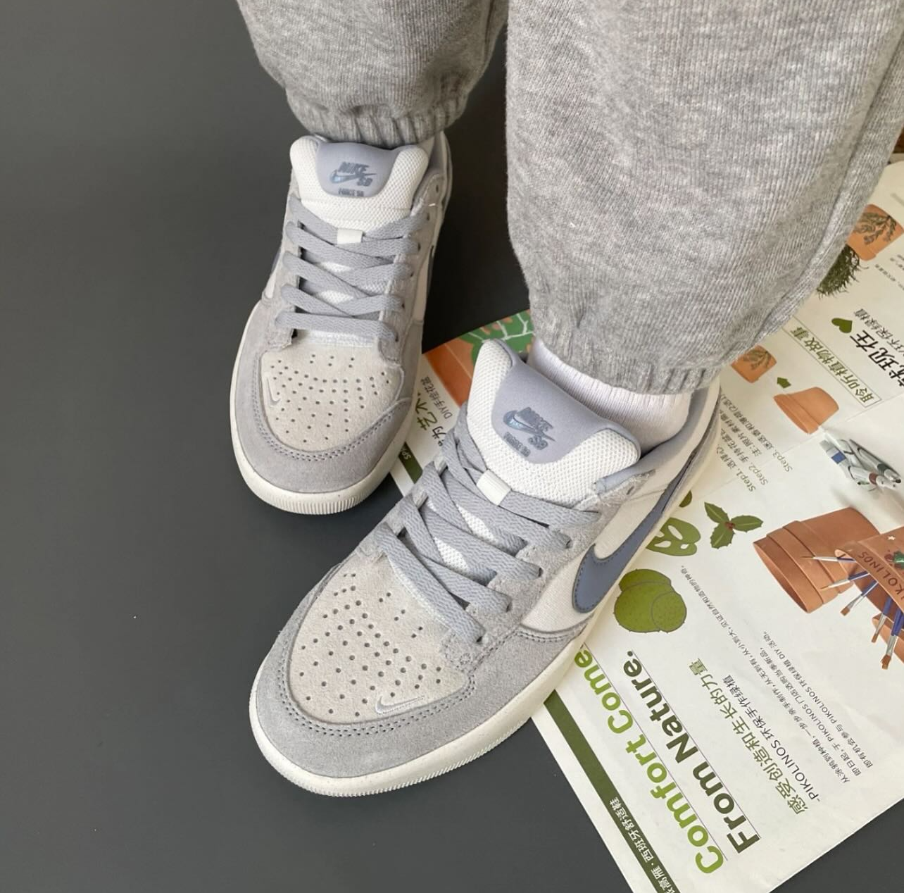 Alternative view of Giày Nike SB Force 58 'Wolf Grey' IH0636-141