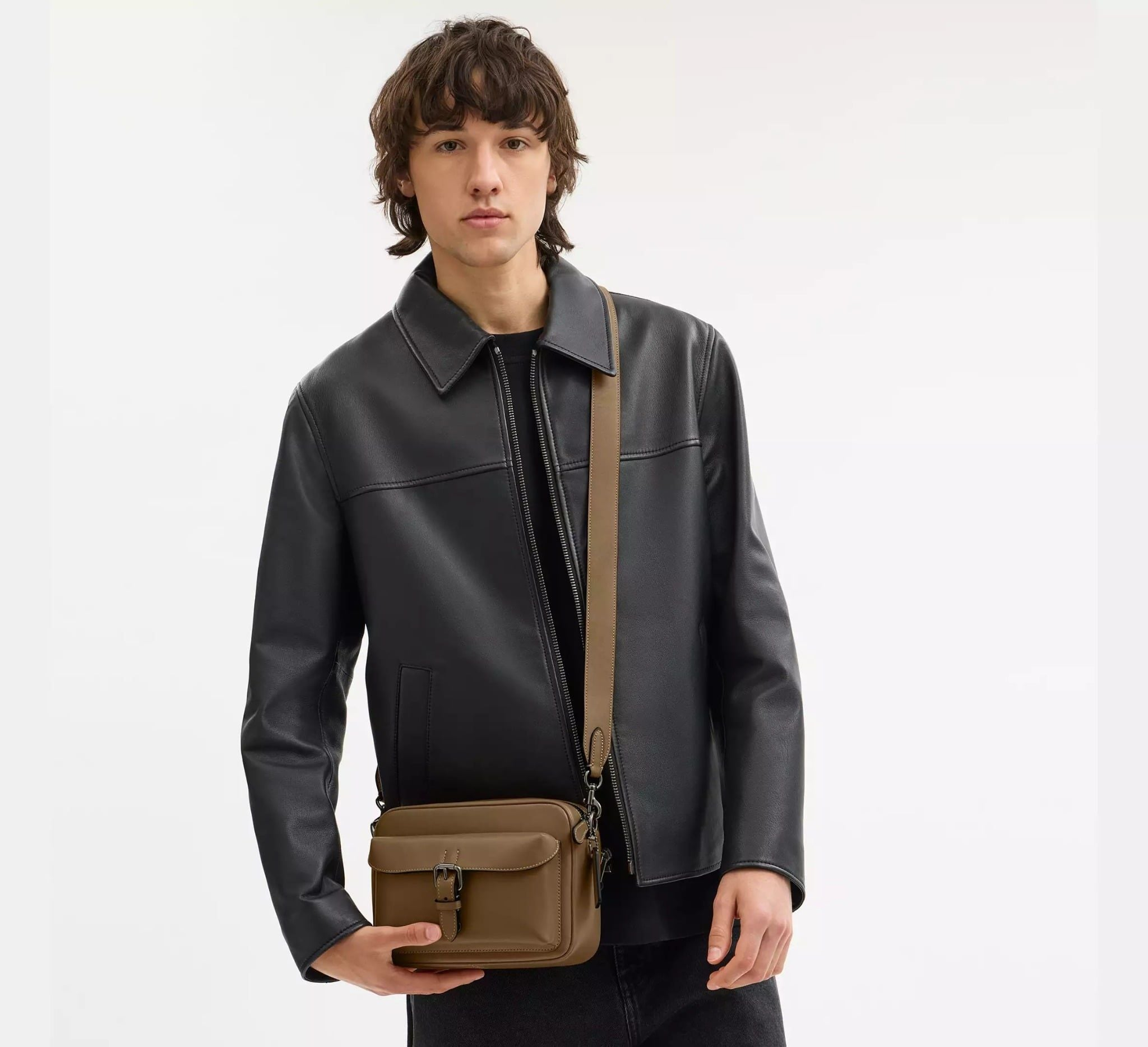 Alternative view of Túi Coach Warner Crossbody Bag 'Gunmetal' CBI63-QBGRN