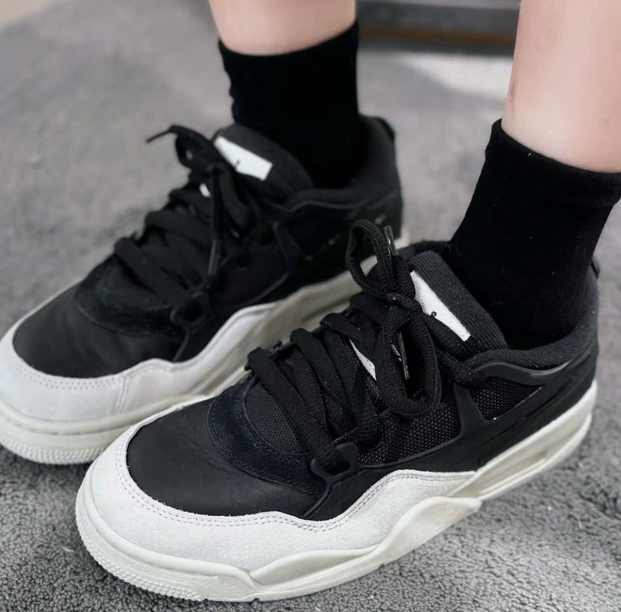 Alternative view of Giày Nike Air Jordan 4 RM 'Black Light Bone' FQ7938-001