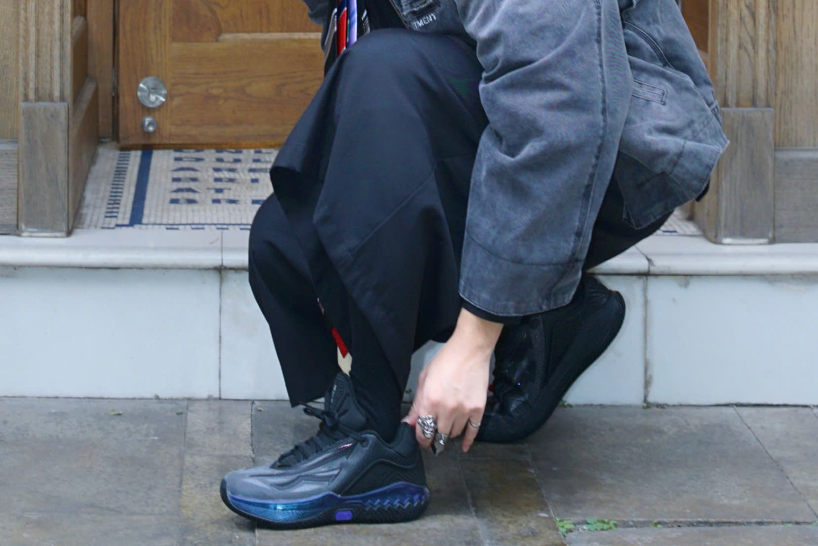 Alternative view of Giày Anta Kai Speed 2 'Triple Black' 912541114S-1