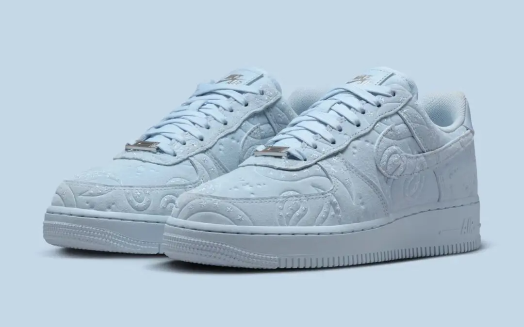 Alternative view of Giày Nike Air Force 1 Low '07 PRM 'Paisley Hydrogen Blue' IO1259-400