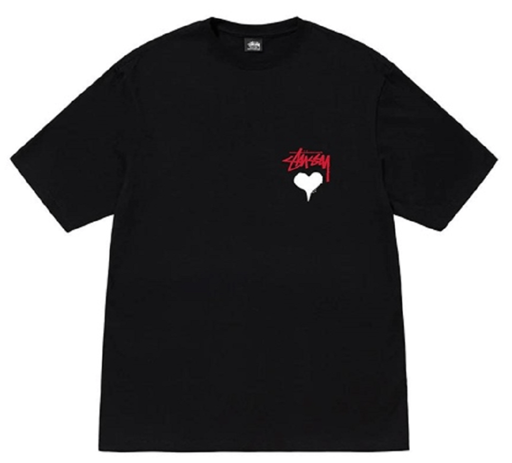 Áo Stussy Stock Heart T-shirt ‘Black’