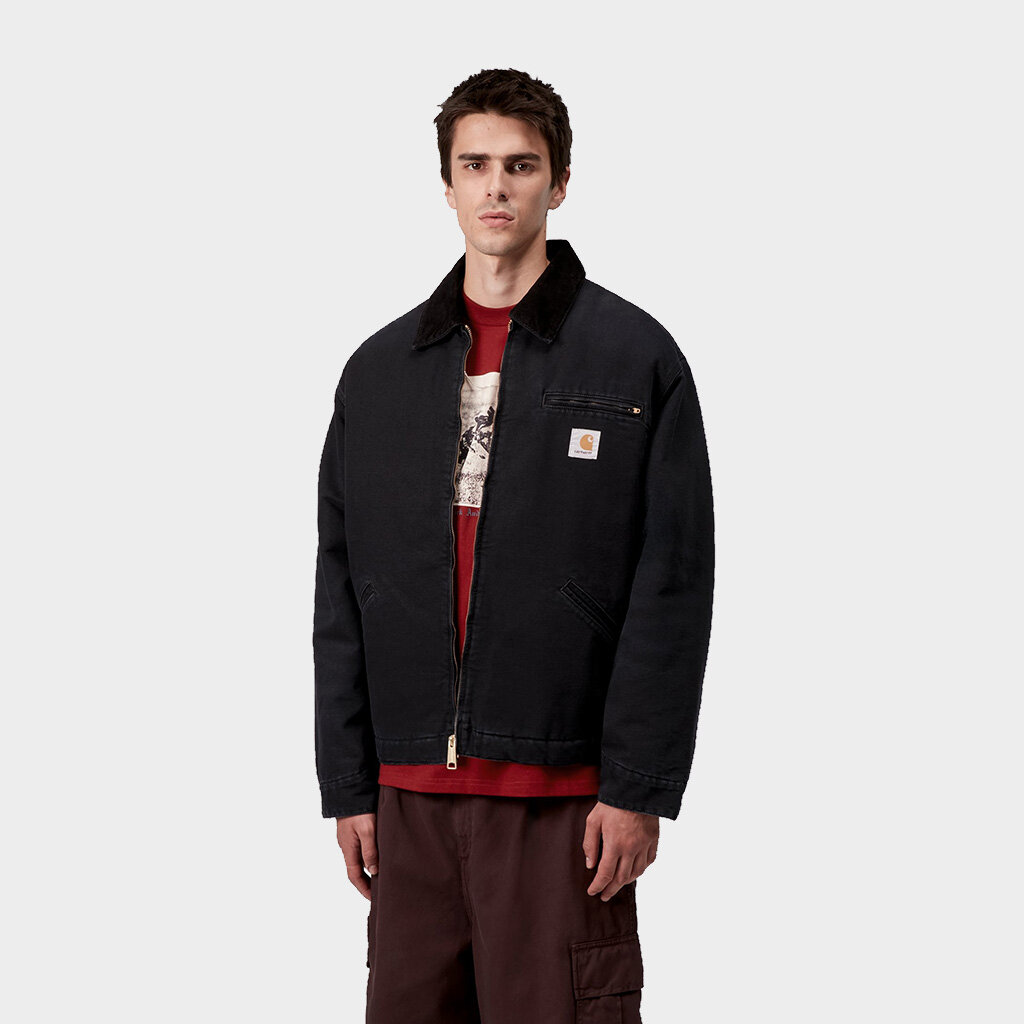 Alternative view of Áo Carhartt WIP OG Detroit Jacket 'Black' I035614-00E-4O