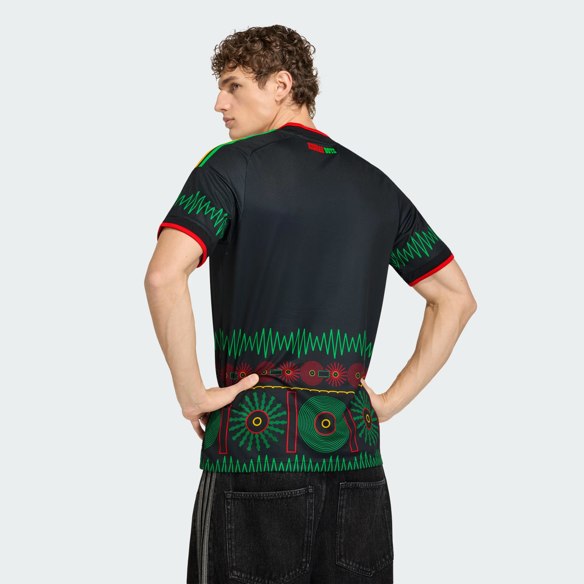 Áo Adidas Jamaica 26 x Bob Marley Away Jersey 'Black' KD0957 - Ảnh 4