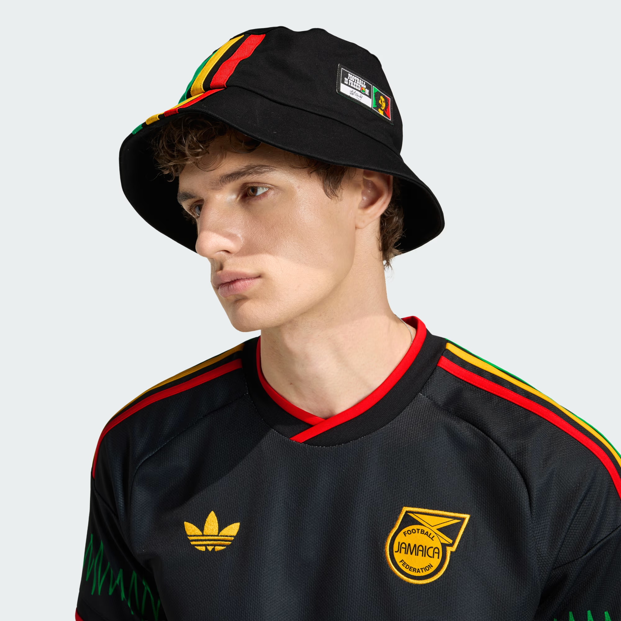 Áo Adidas Jamaica 26 x Bob Marley Away Jersey 'Black' KD0957 - Ảnh 6