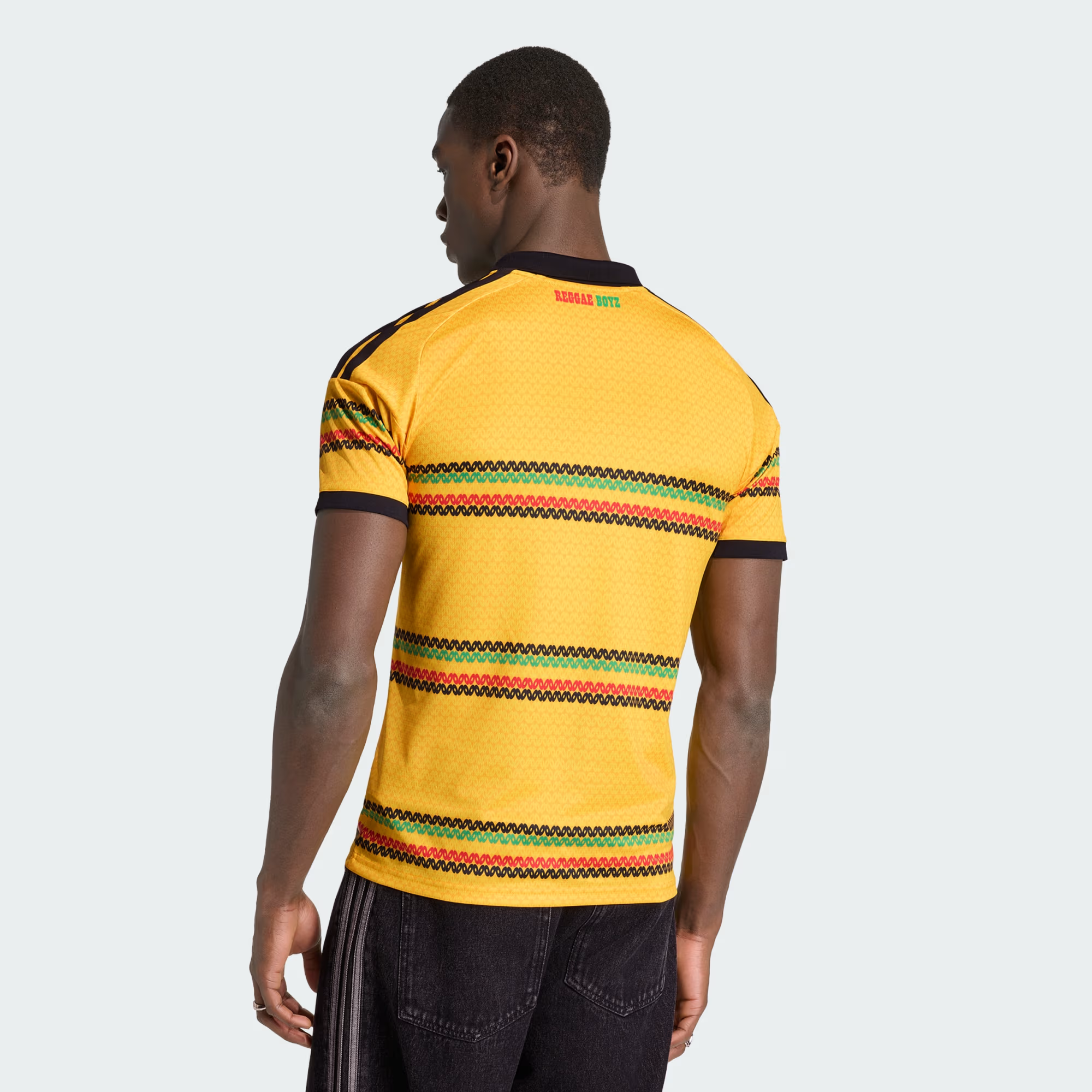 Áo Adidas Jamaica 26 x Bob Marley Home Jersey 'Bold Gold' KD0959 - Ảnh 3