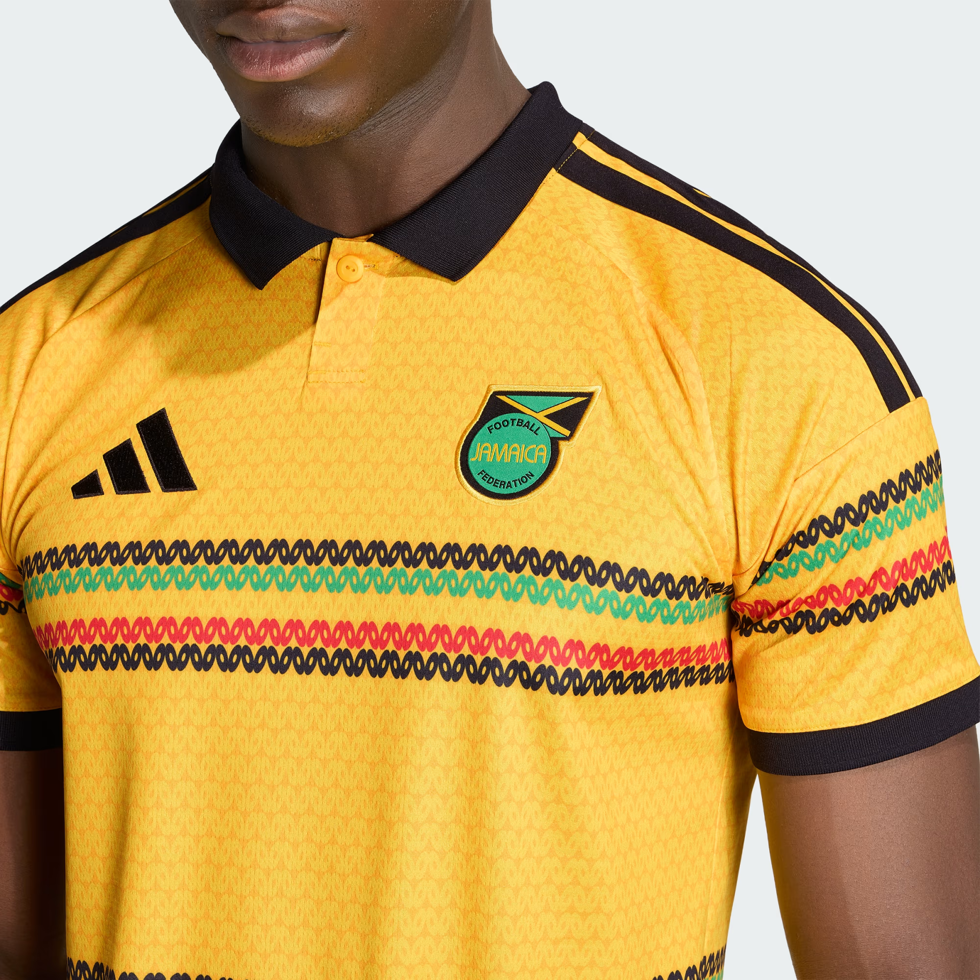 Áo Adidas Jamaica 26 x Bob Marley Home Jersey 'Bold Gold' KD0959 - Ảnh 5