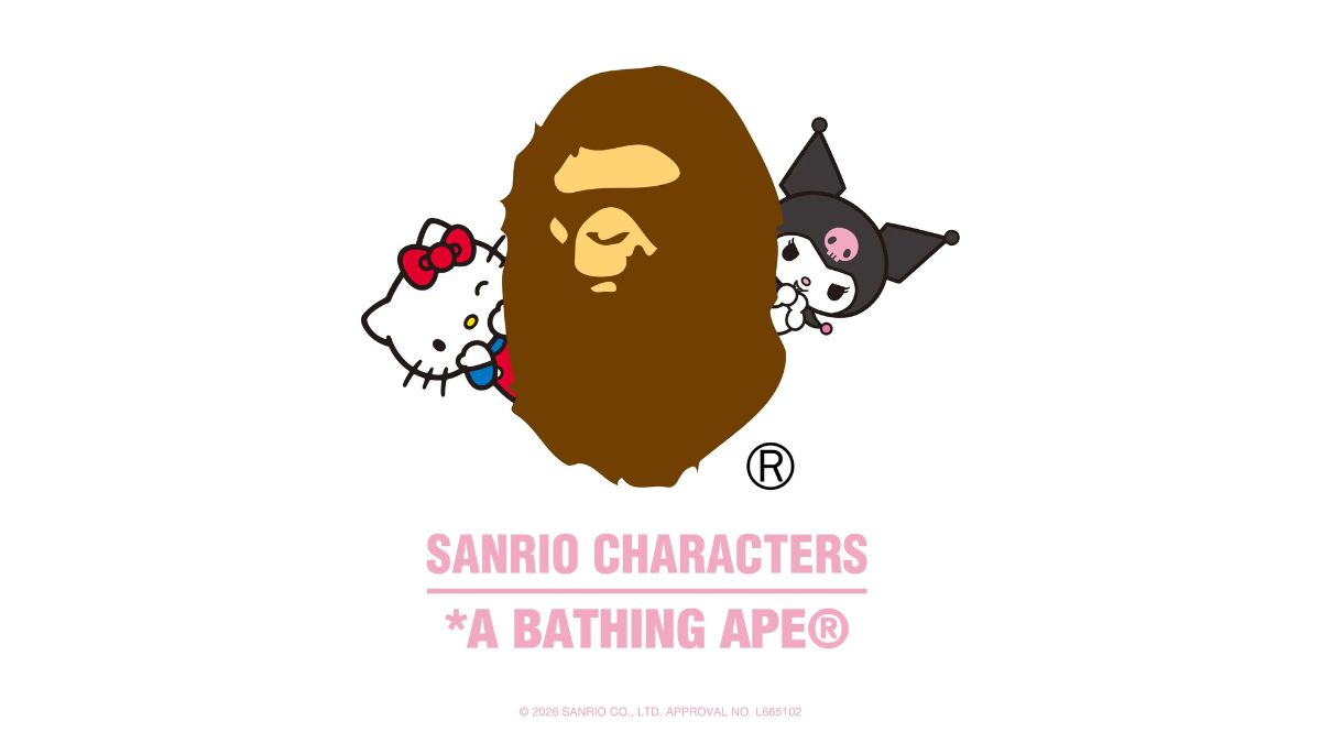 Bo suu tap BAPE x Sanrio 2026 voi Hello Kitty va Kuromi