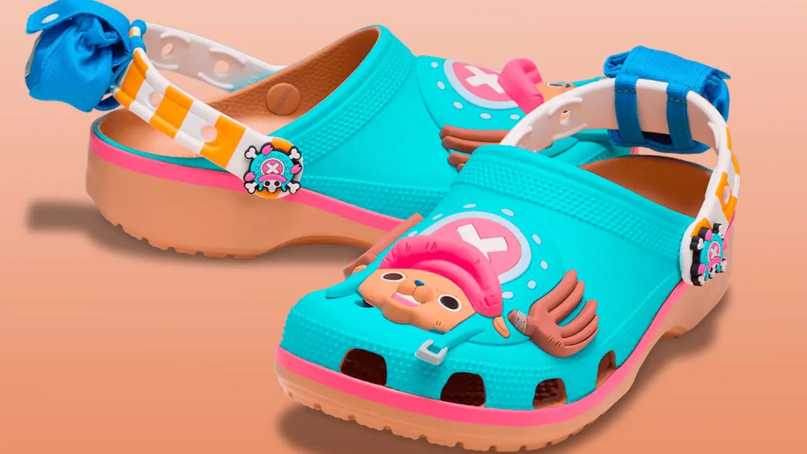 Hinh anh 2: Hinh anh giay One Piece x Crocs Classic Clog lay cam hung tu Gear 5 cua Luffy