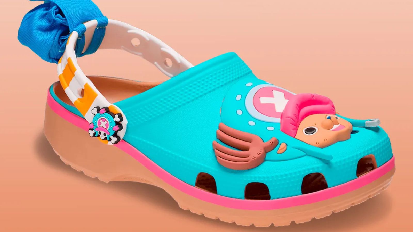 Hinh anh 3: Hinh anh giay One Piece x Crocs Classic Clog lay cam hung tu Gear 5 cua Luffy