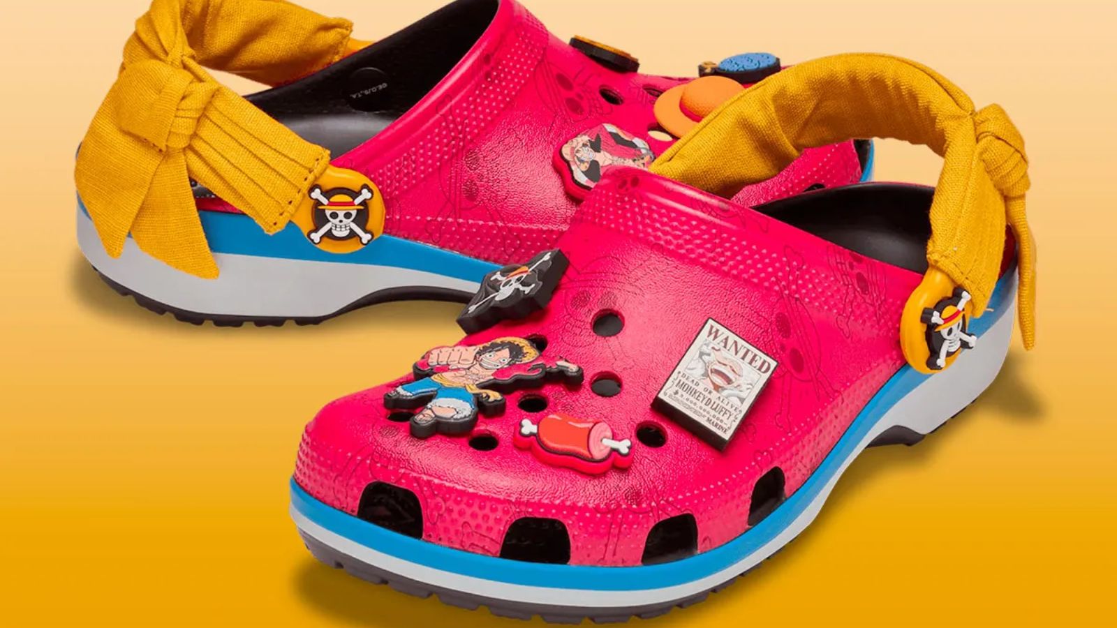Hinh anh 4: Hinh anh giay One Piece x Crocs Classic Clog lay cam hung tu Gear 5 cua Luffy
