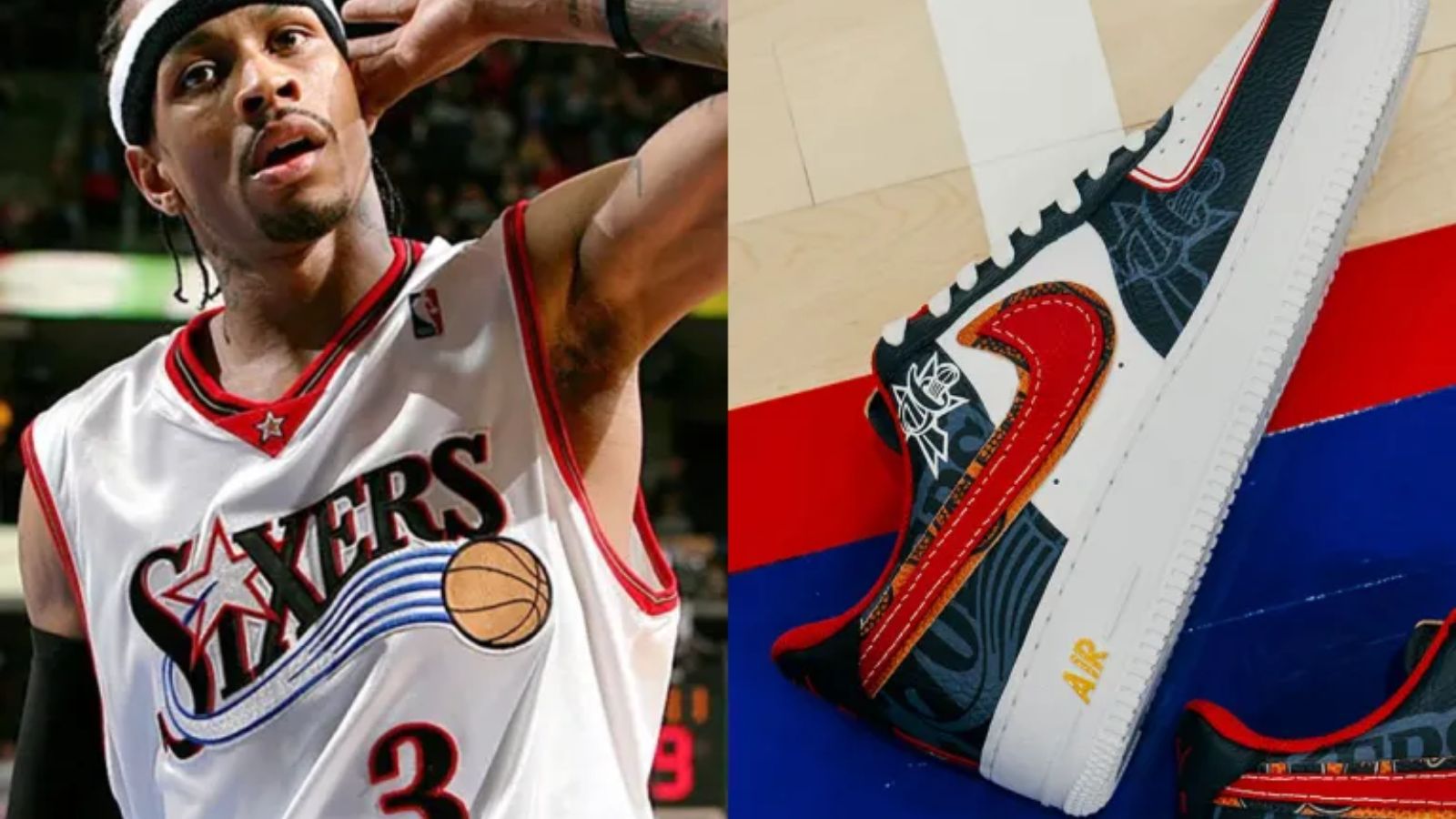 Hinh anh 3: Nike Air Force 1 Philadelphia Sixers 2001 Anniversary voi mau sac doi Sixers