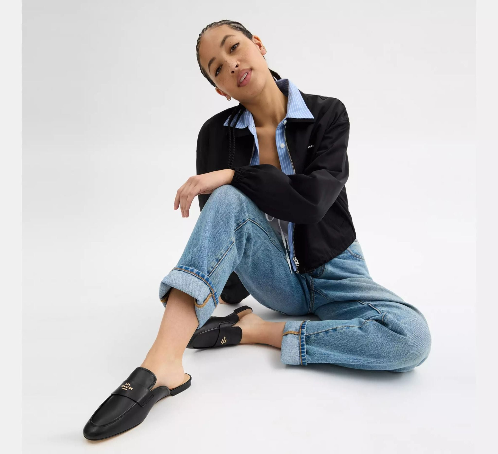 Alternative view of Giày Coach Samie Slide 'Black' CR868-BLK