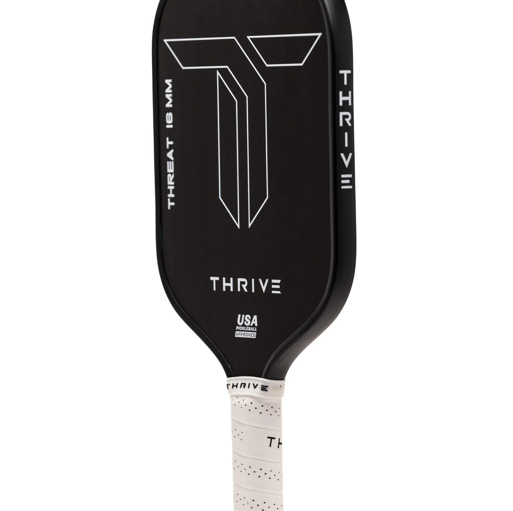 Alternative view of Vợt Pickleball Thrive Threat 16 'Black White'