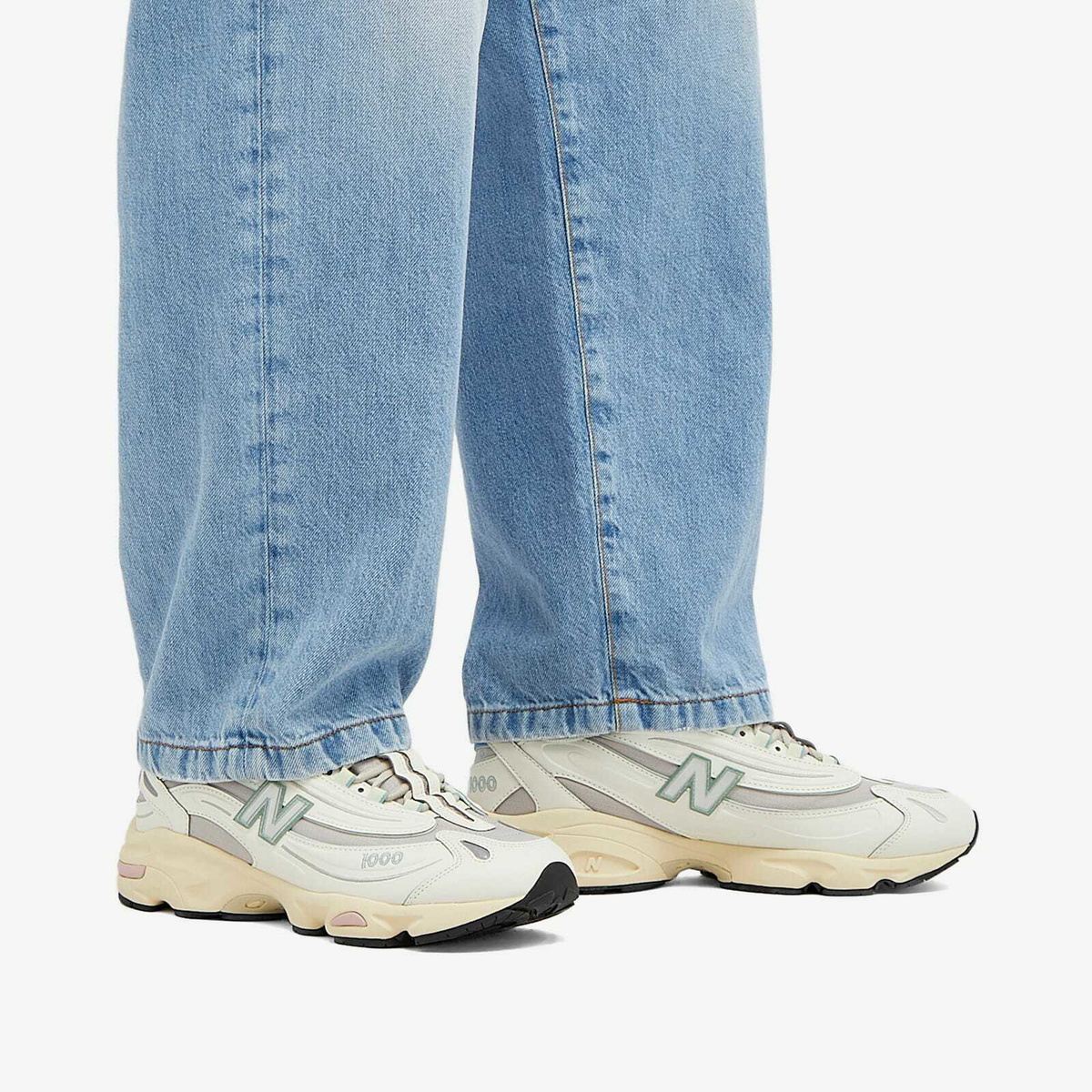 Alternative view of Giày New Balance 1000 'White Blue' M1000WA