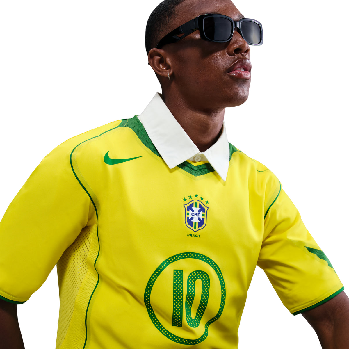 Alternative view of Áo Nike Brazil 2004 Total 90 Reissue 'Yellow Green' IF2941-731