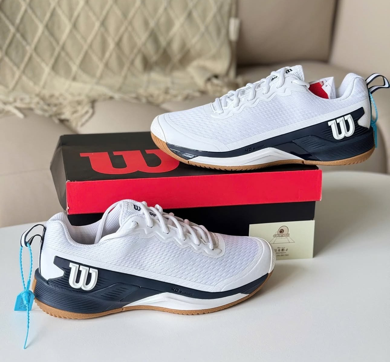 Alternative view of Giày Wilson Rush Pro 4.5 TM 'White Navy' WRS336430