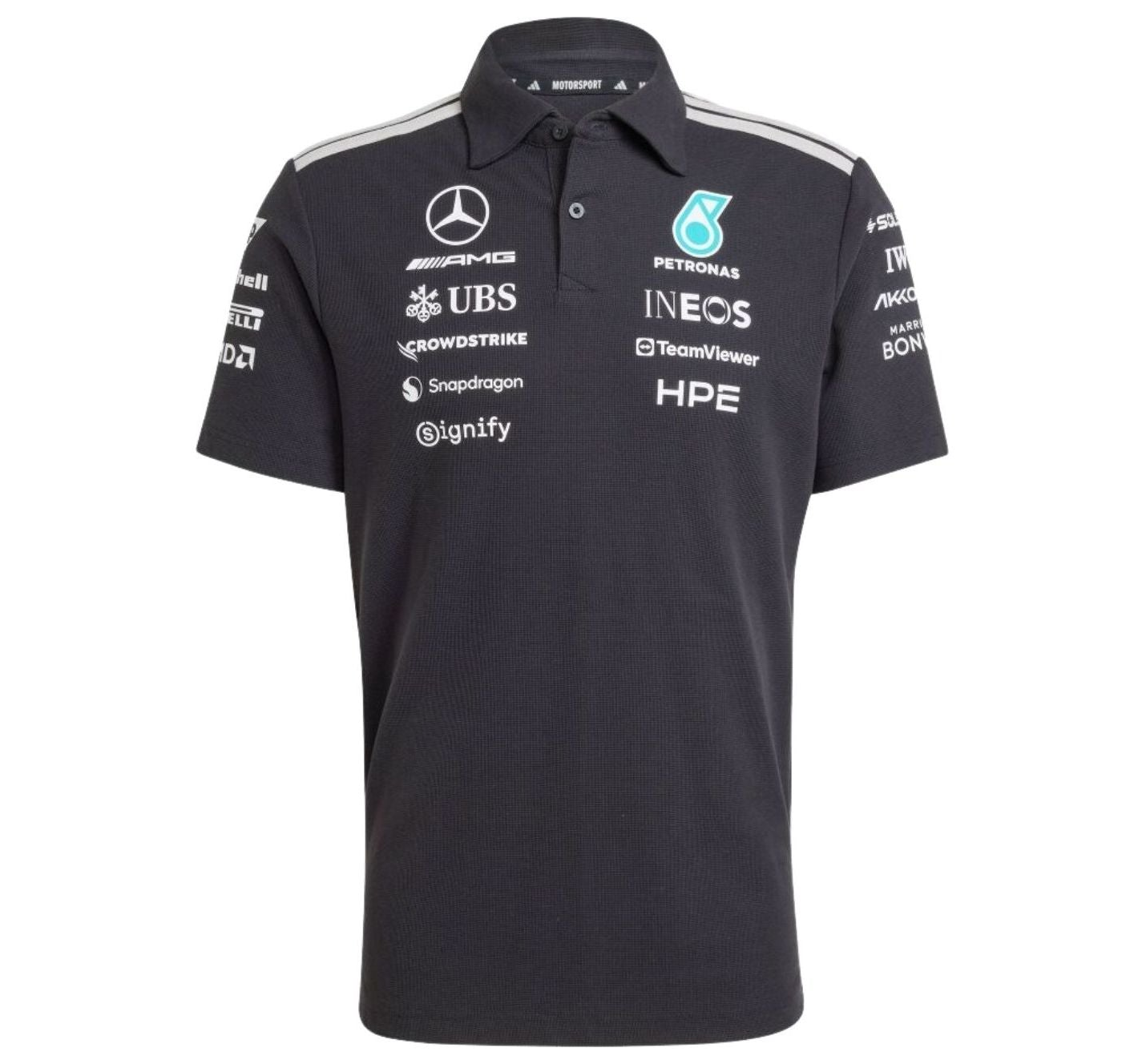 Áo Adidas x Mercedes AMG Petronas Formula 1 Team Engineers Polo Shirt 'Black' KE5523