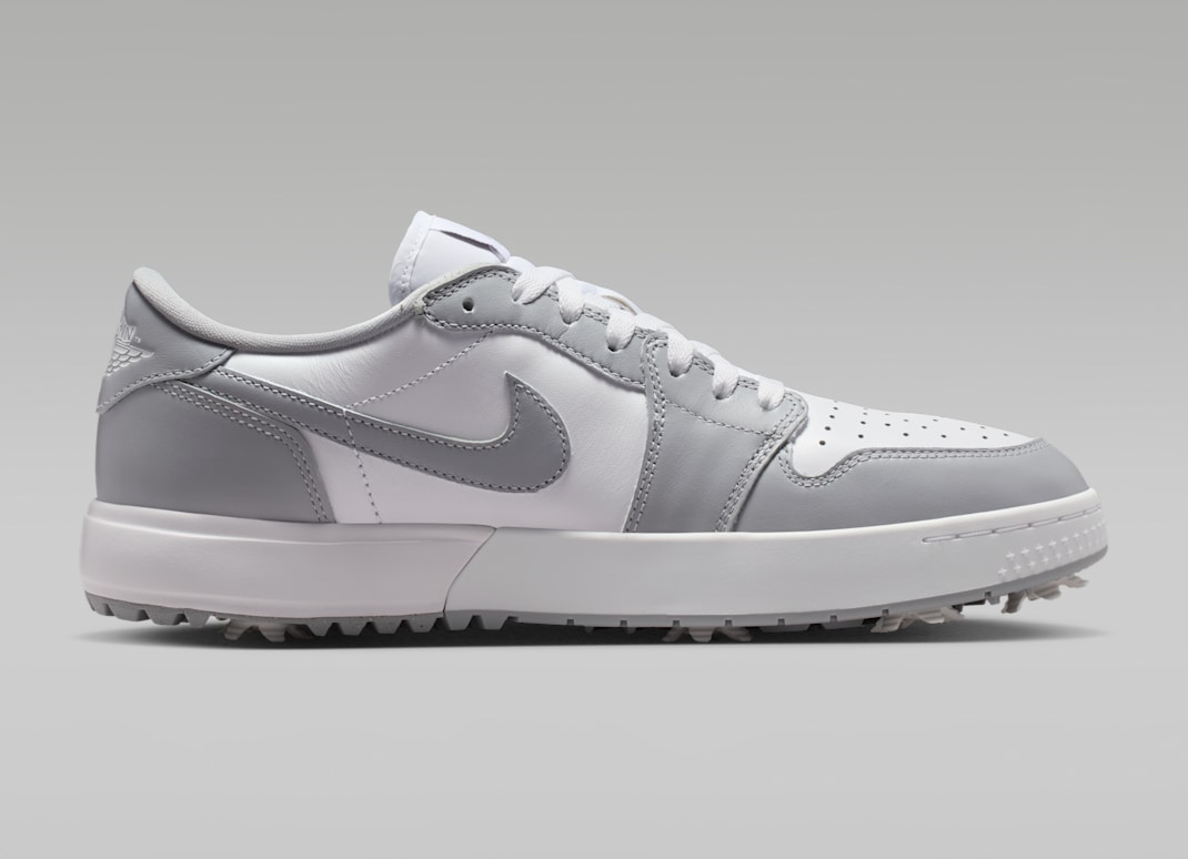 Alternative view of Giày Nike Air Jordan 1 Low Golf 'Wolf Grey White' IQ3417-001