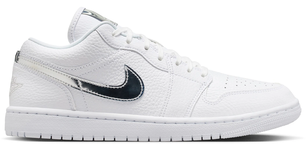 Giày Nike Air Jordan 1 Low SE 'White Metallic Silver' IQ9381-100