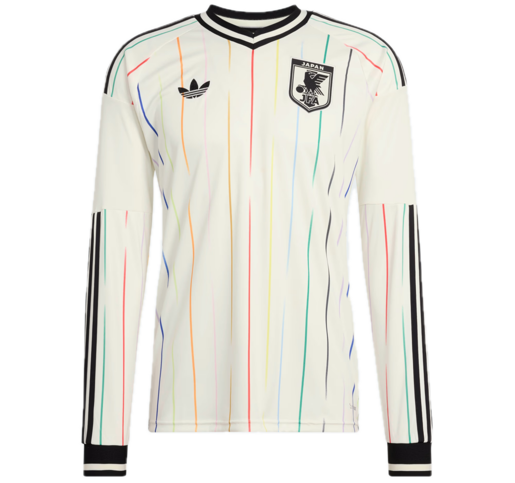 Áo Adidas Japan 26 Away Long Sleeve Jersey 'White' JZ9697