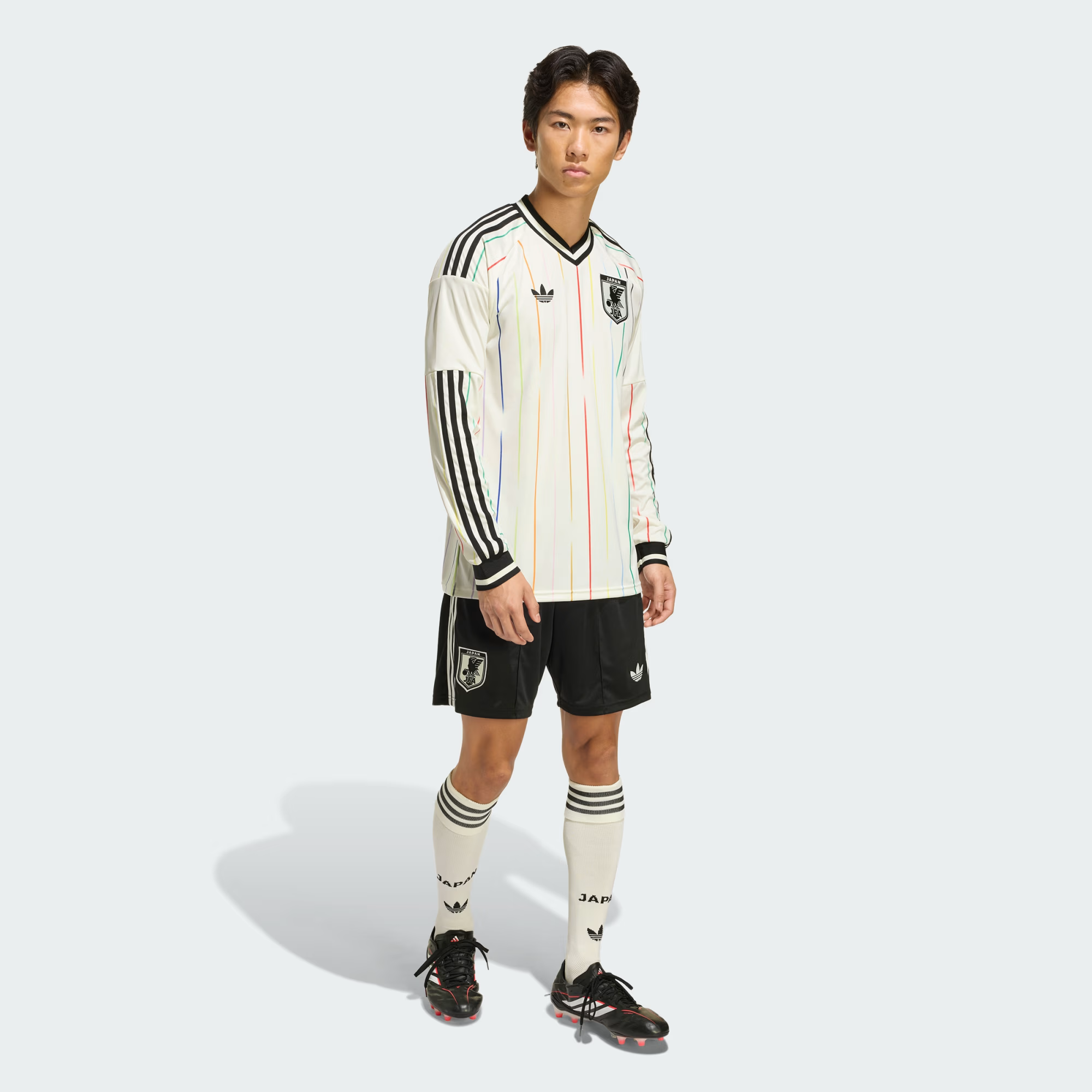 Áo Adidas Japan 26 Away Long Sleeve Jersey 'White' JZ9697 - Ảnh 5
