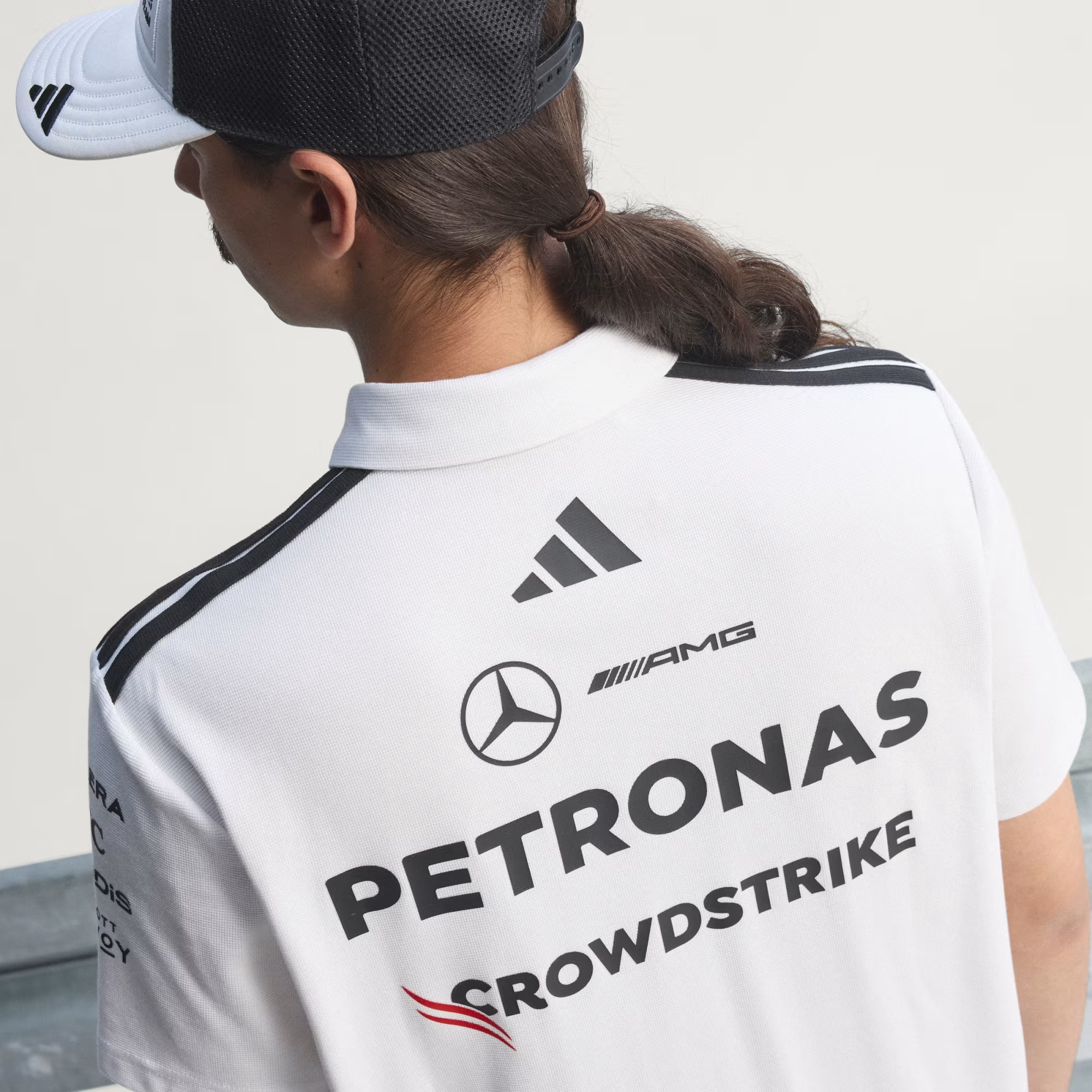 Áo Adidas Mercerdes - AMG Petronas Formula 1 Team Engineers 'White' KE5524 - Ảnh 3