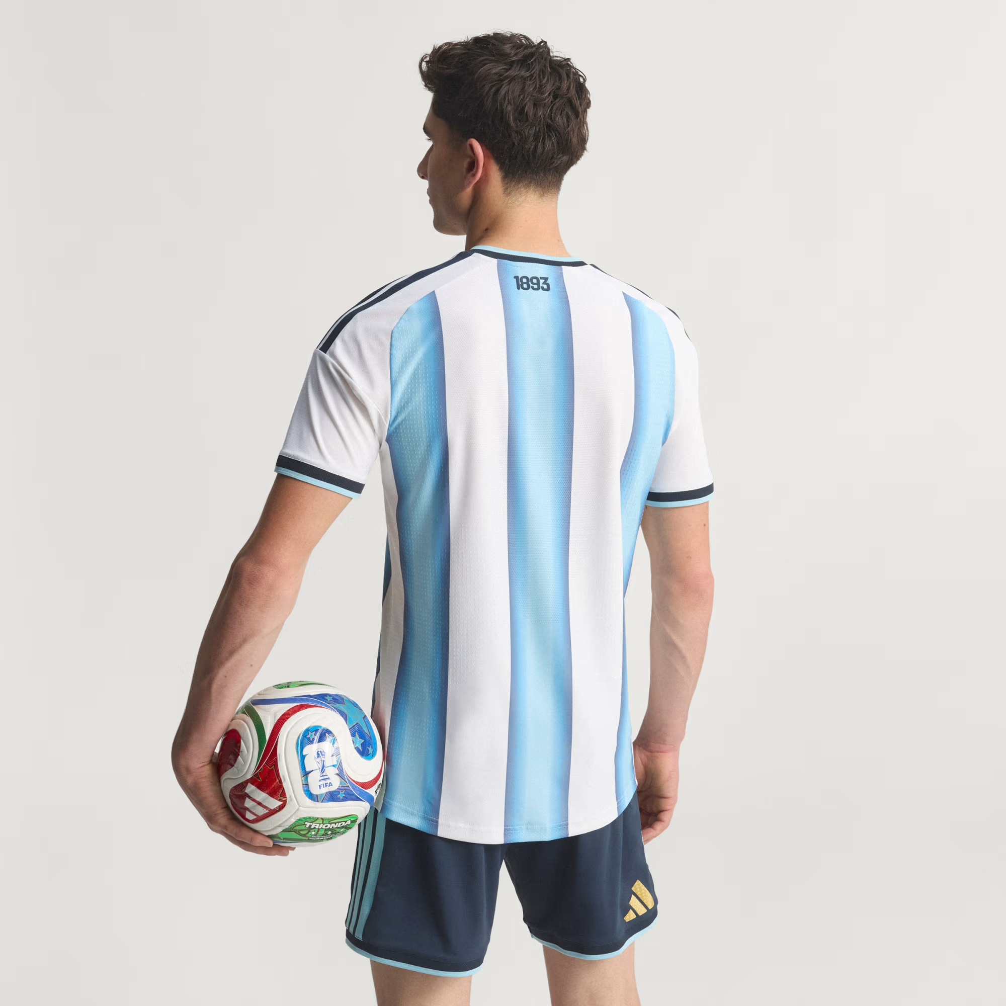 Alternative view of Áo Adidas Argentina 26 Jersey Authentic 'Blue Light Blue' JM5897