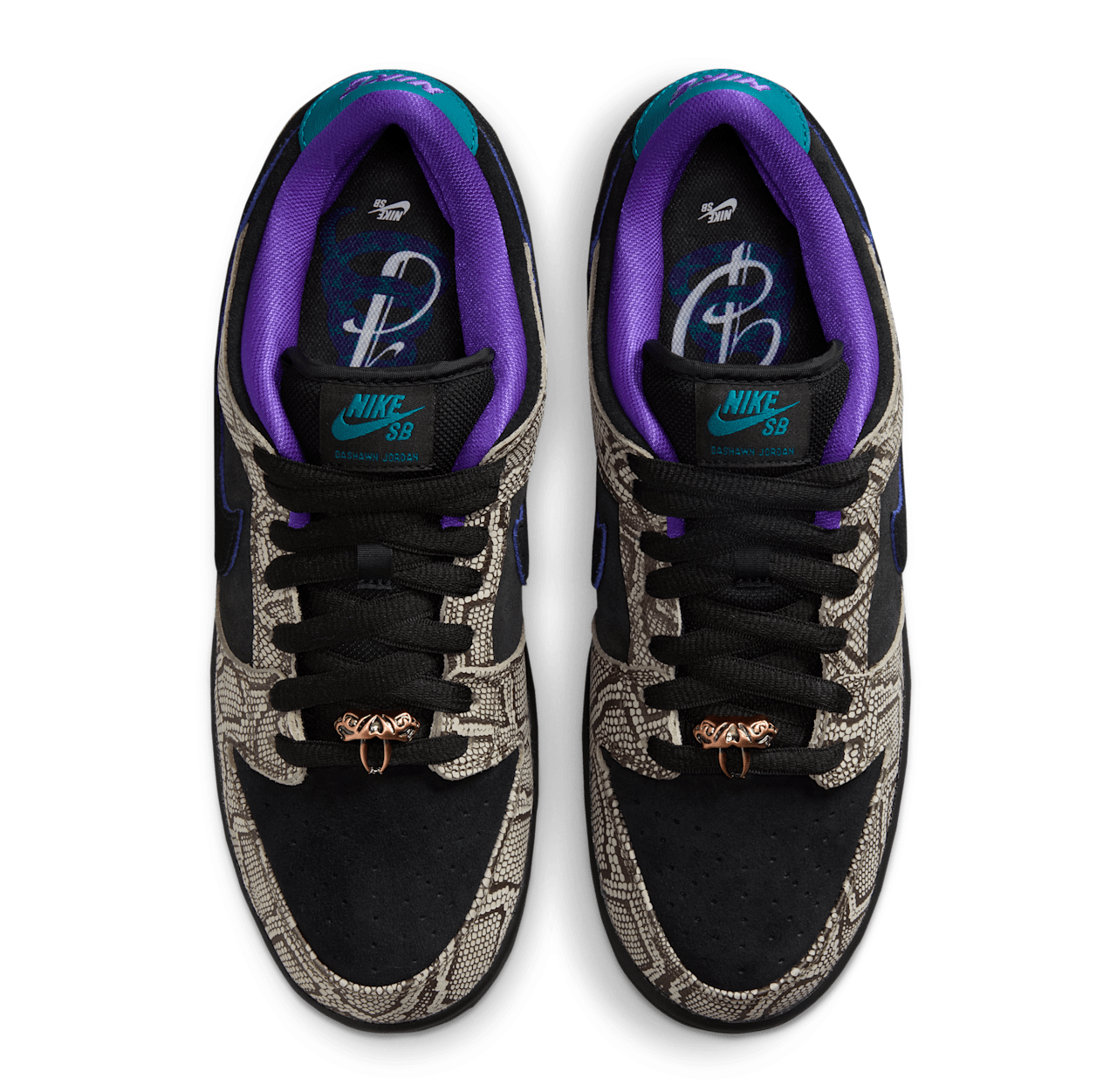 Giày Nike x Dashawn Jordan Dunk Low SB 'Copperhead' IB6208-200 - Ảnh 5