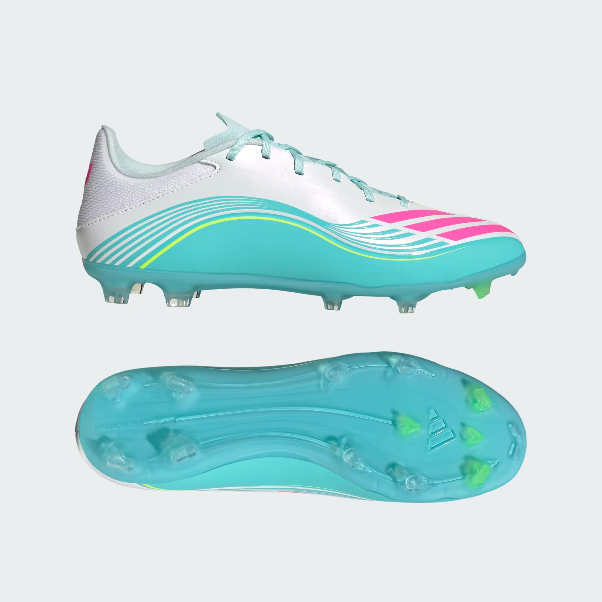 Giày Adidas F50 League FG/MG Messi 'Flash Aqua' JQ0954 - Ảnh 2