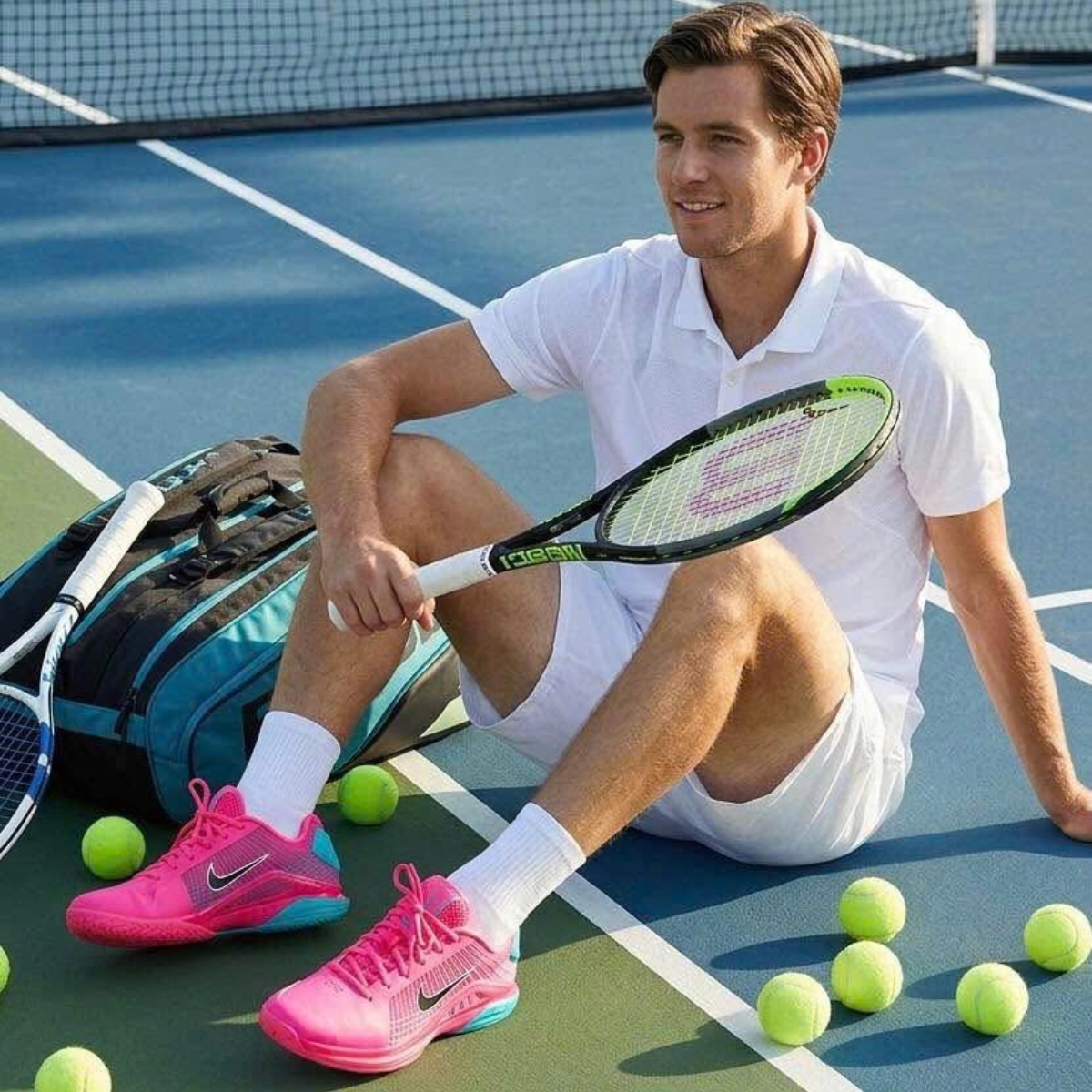 Alternative view of Giày Nike Court Air Zoom Vapor 12 Hypersmash 'Hyper Pink' HV1488-600