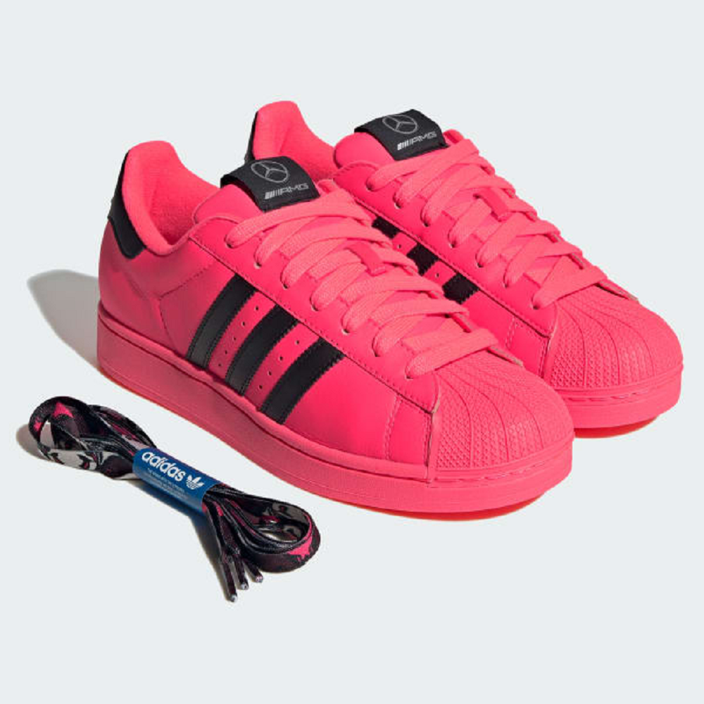 Alternative view of Giày Adidas x Mercedes-AMG Superstar II 'Turbo Black' JR9994