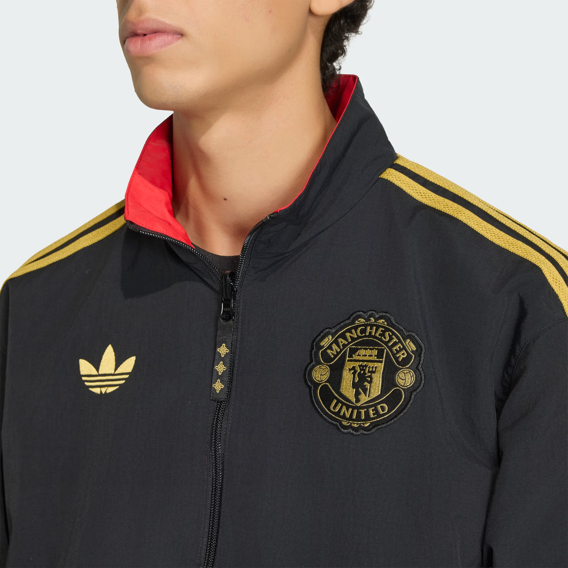 Alternative view of Áo Adidas Manchester United Cultural Story Reversible Jacket 'Better Scarlet' JM5561
