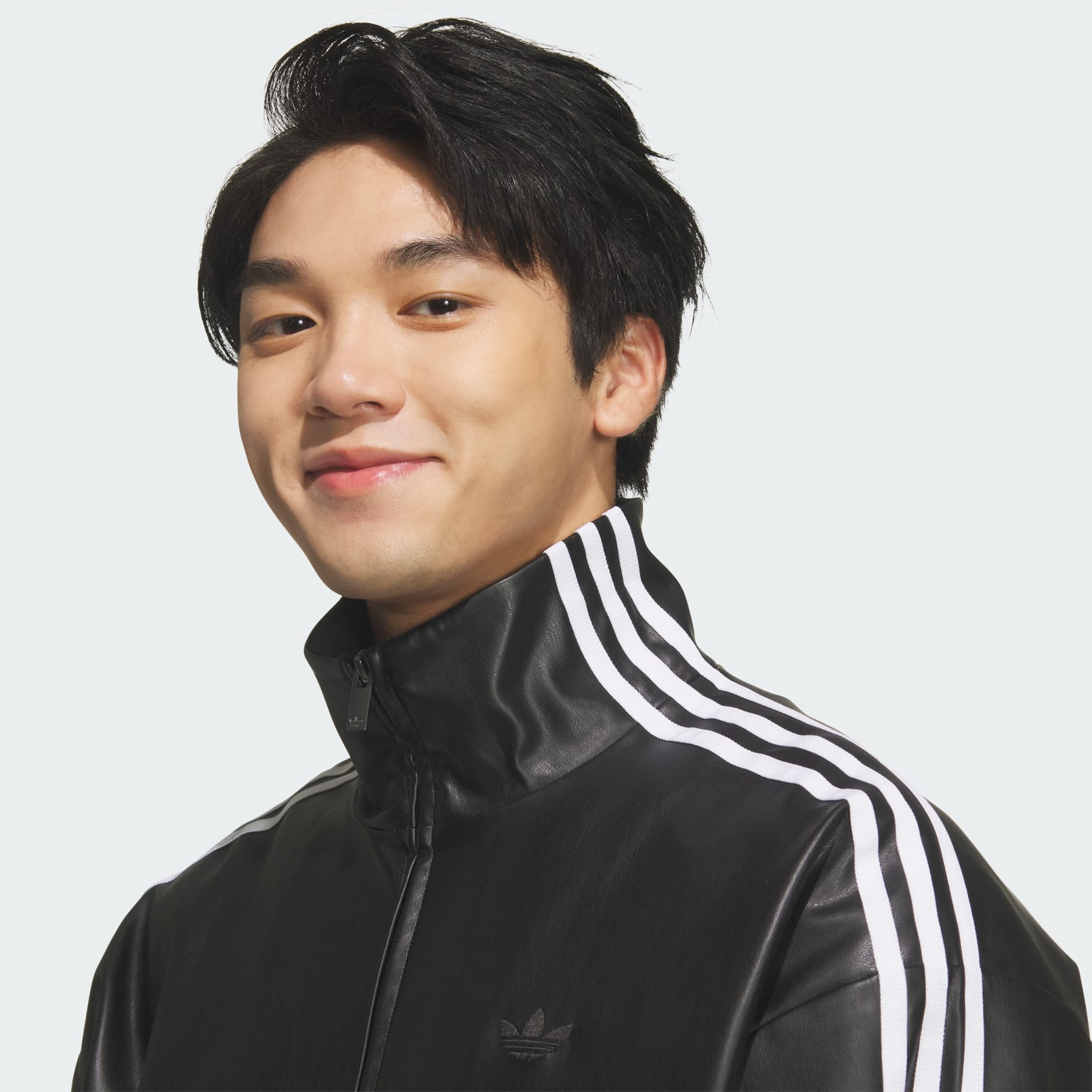 Alternative view of Áo Adidas Pleather 3S Track Top 'Black' KQ5472