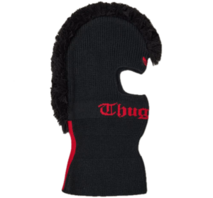 Mũ Adidas Fringed Balaclava 'Black Red' KF0647