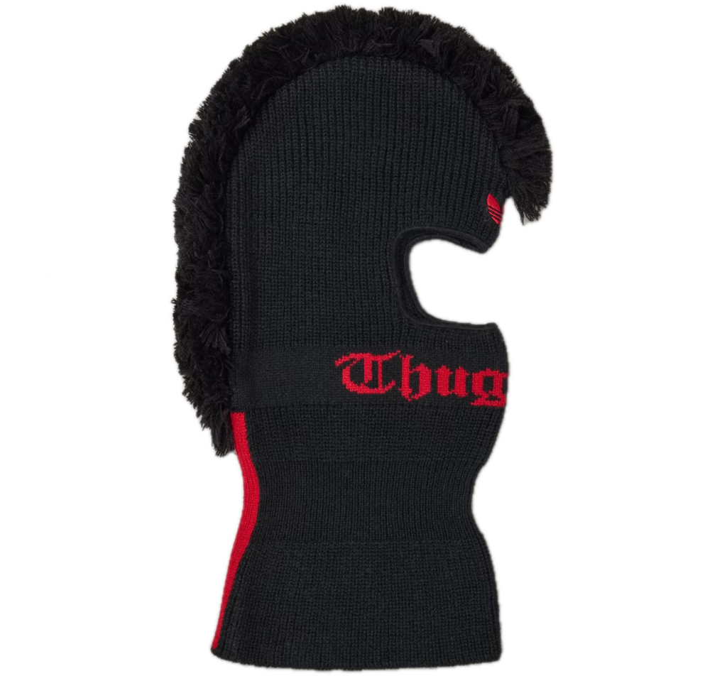 Mũ Adidas Fringed Balaclava 'Black Red' KF0647