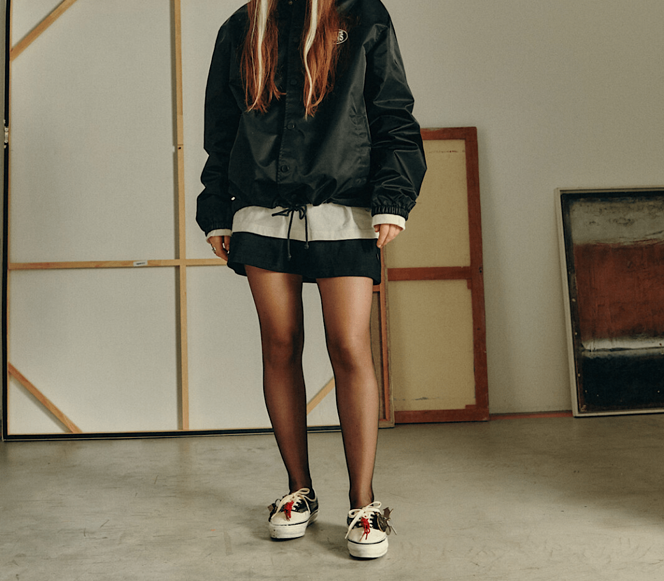 Alternative view of Giày Vans Premium Authentic 'Black White' VN000DB8MCG