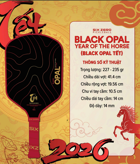 Six Zero Black Opal phiên bản Tết 2026: Đẳng cấp hiệu năng dịp đầu năm