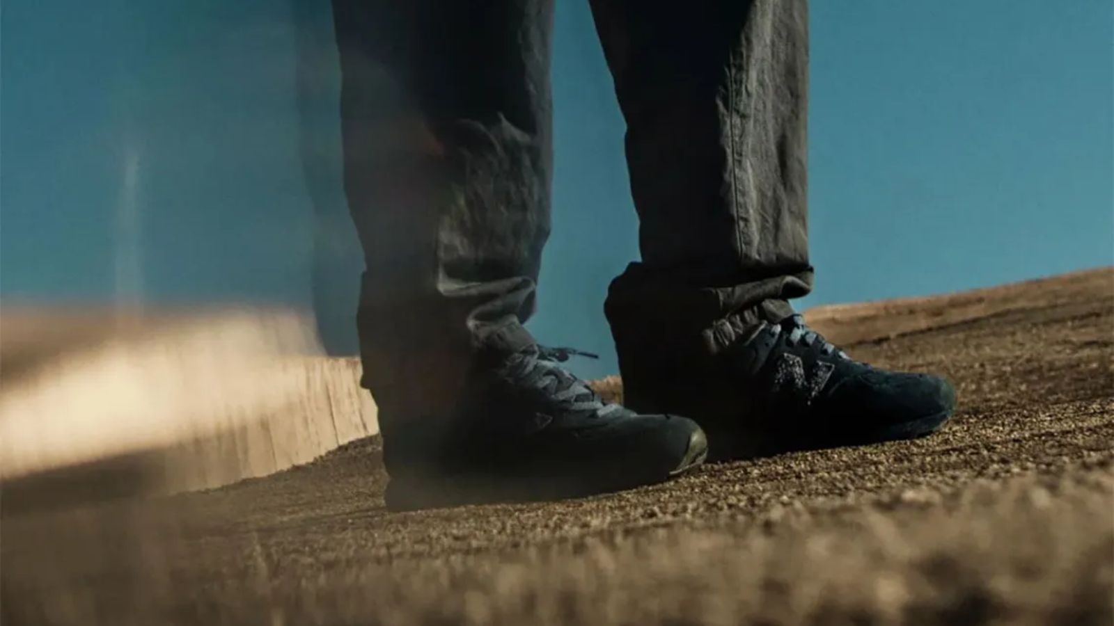 Hinh anh 5: Hinh anh giay Stone Island x New Balance 574 Ghost phien ban Dust Grey, Dark Beige, Slate Blue