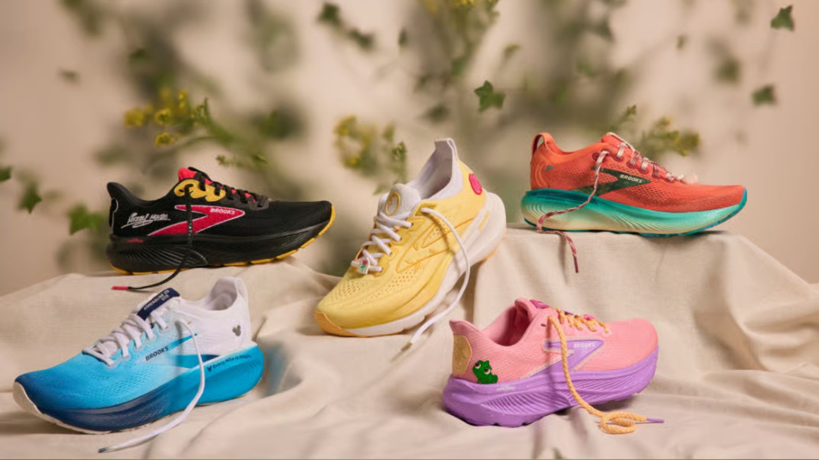 Hinh anh 2: Giay Brooks x runDisney 2026 voi thiet ke Moana, Rapunzel va Belle