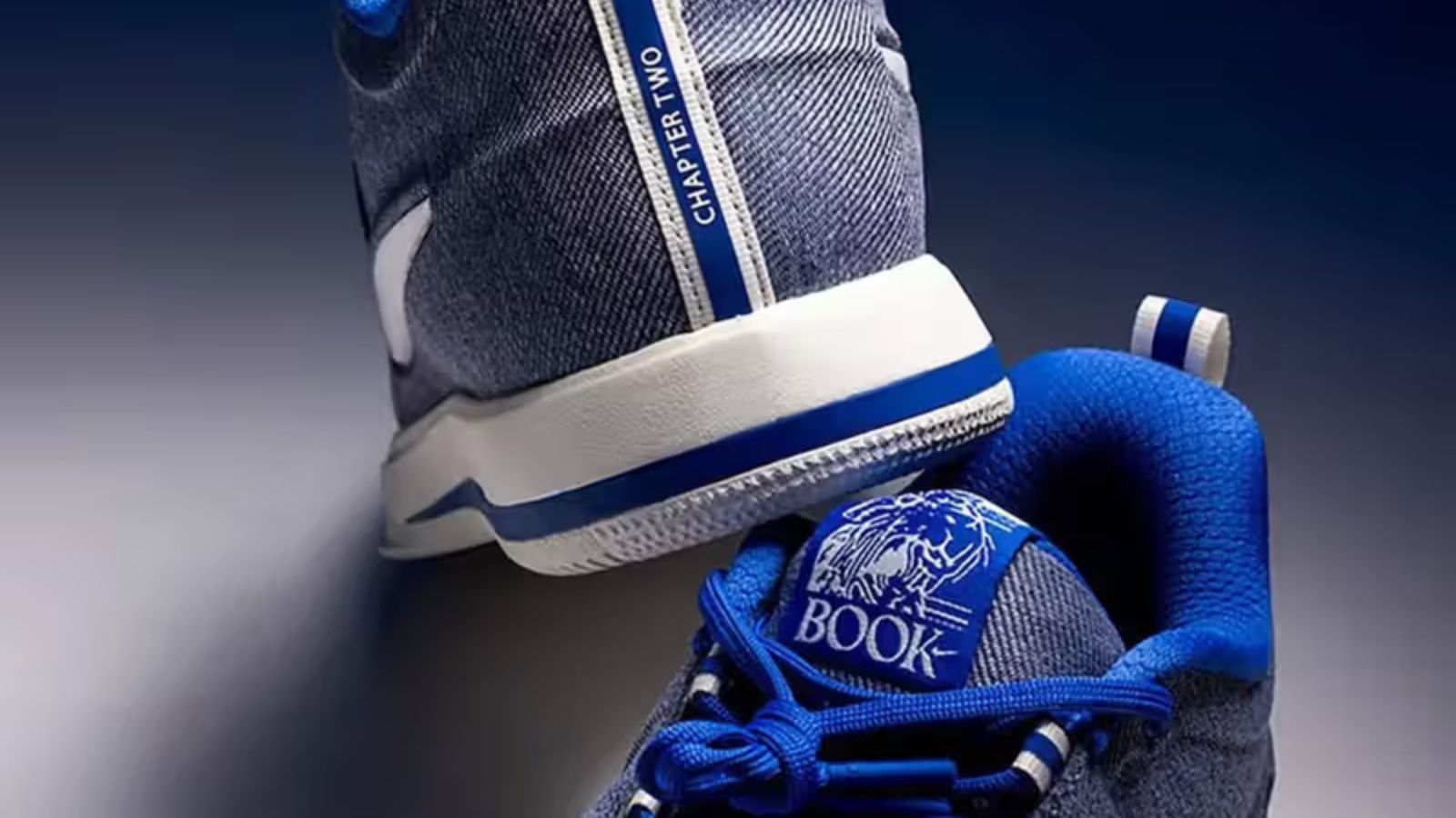 Hinh anh 1: Nike Book 2 Kentucky Wildcats denim voi thiet ke vintage va mau xanh royal noi bat