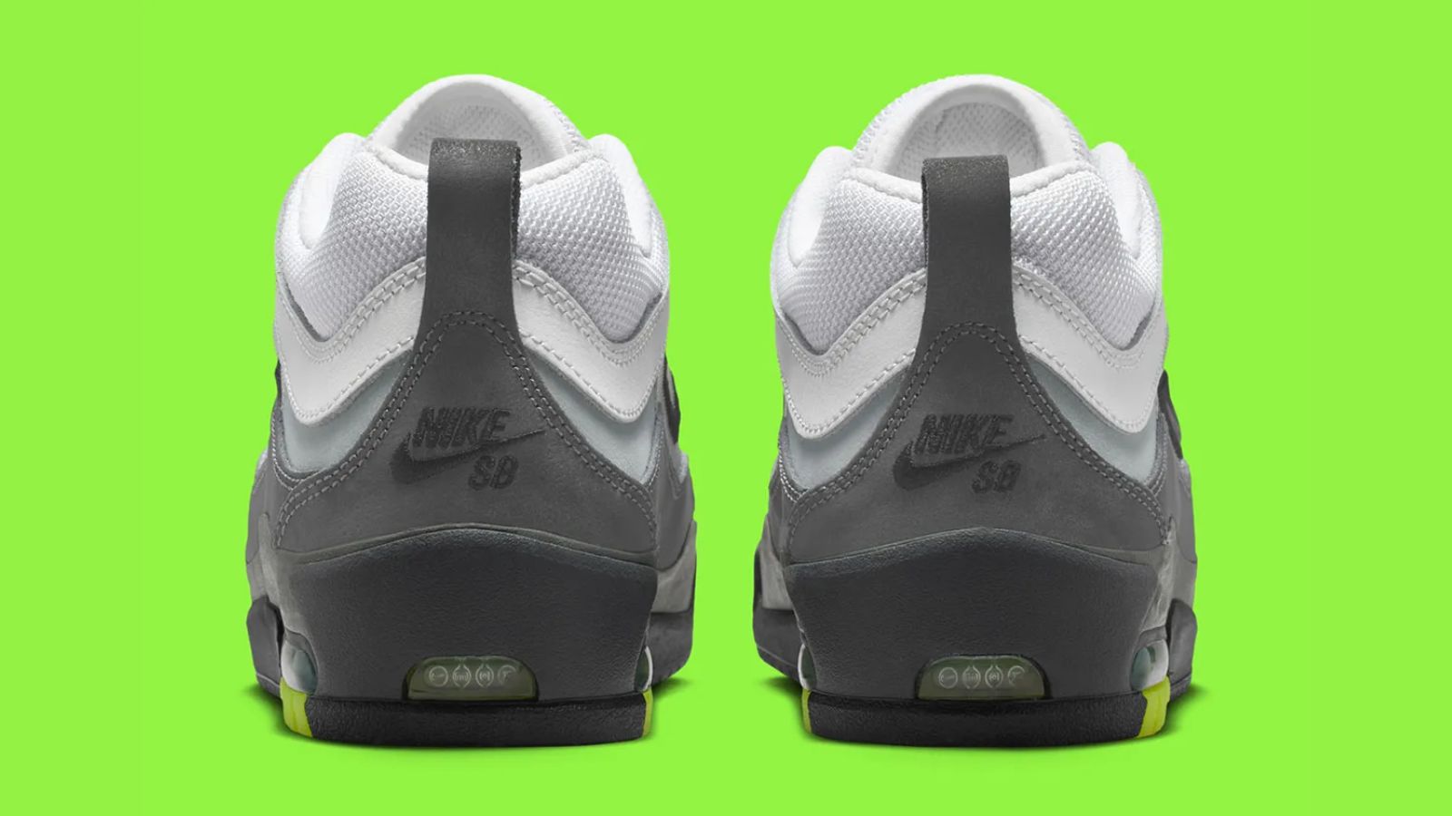 Hinh anh 5: Nike SB Air Max Ishod 'Neon' voi phoi mau xam chuyen sac va neon xanh