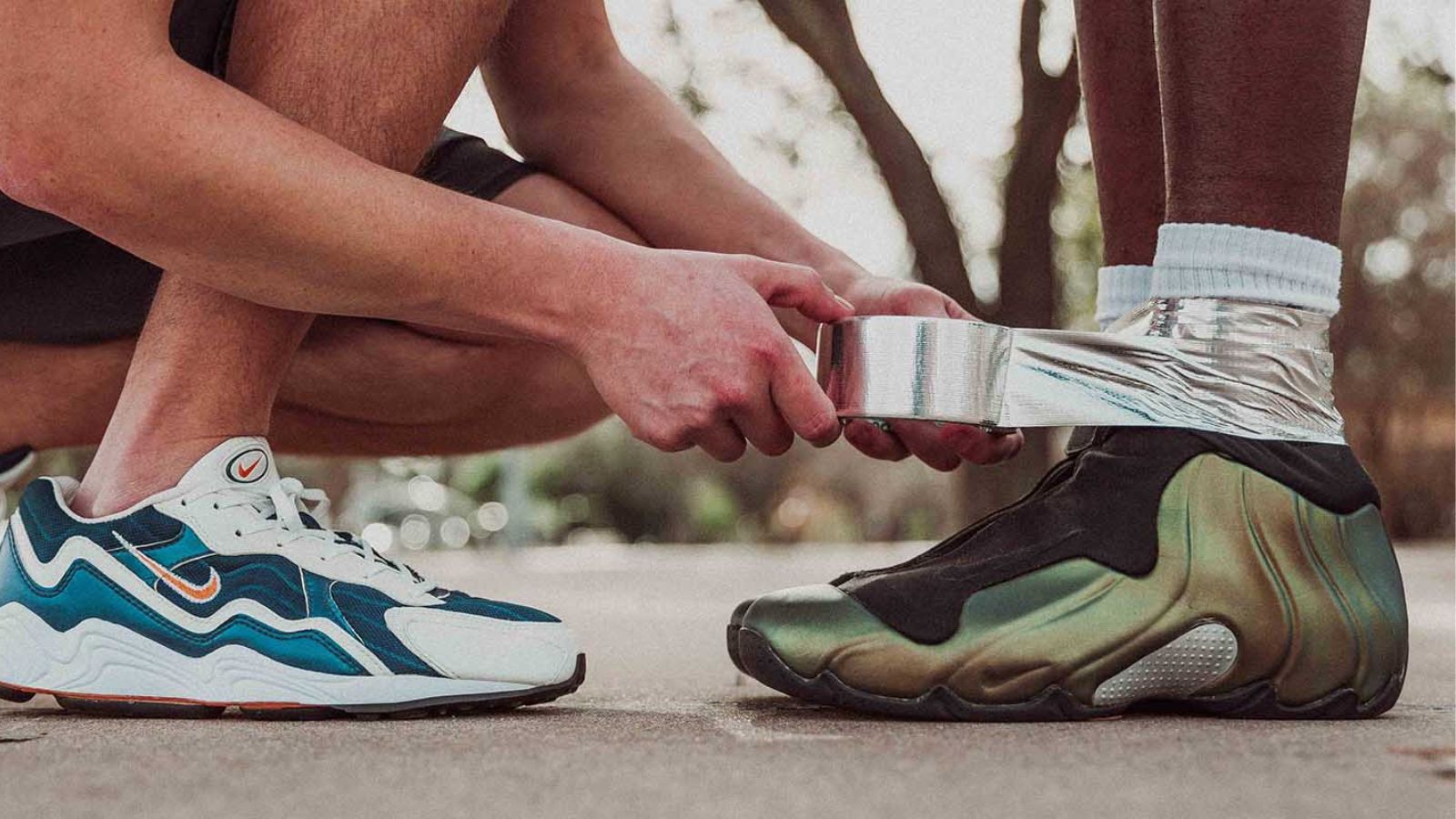 Hinh anh 8: Hinh anh giay Nike Foamposite voi thiet ke tao bao va mau sac noi bat