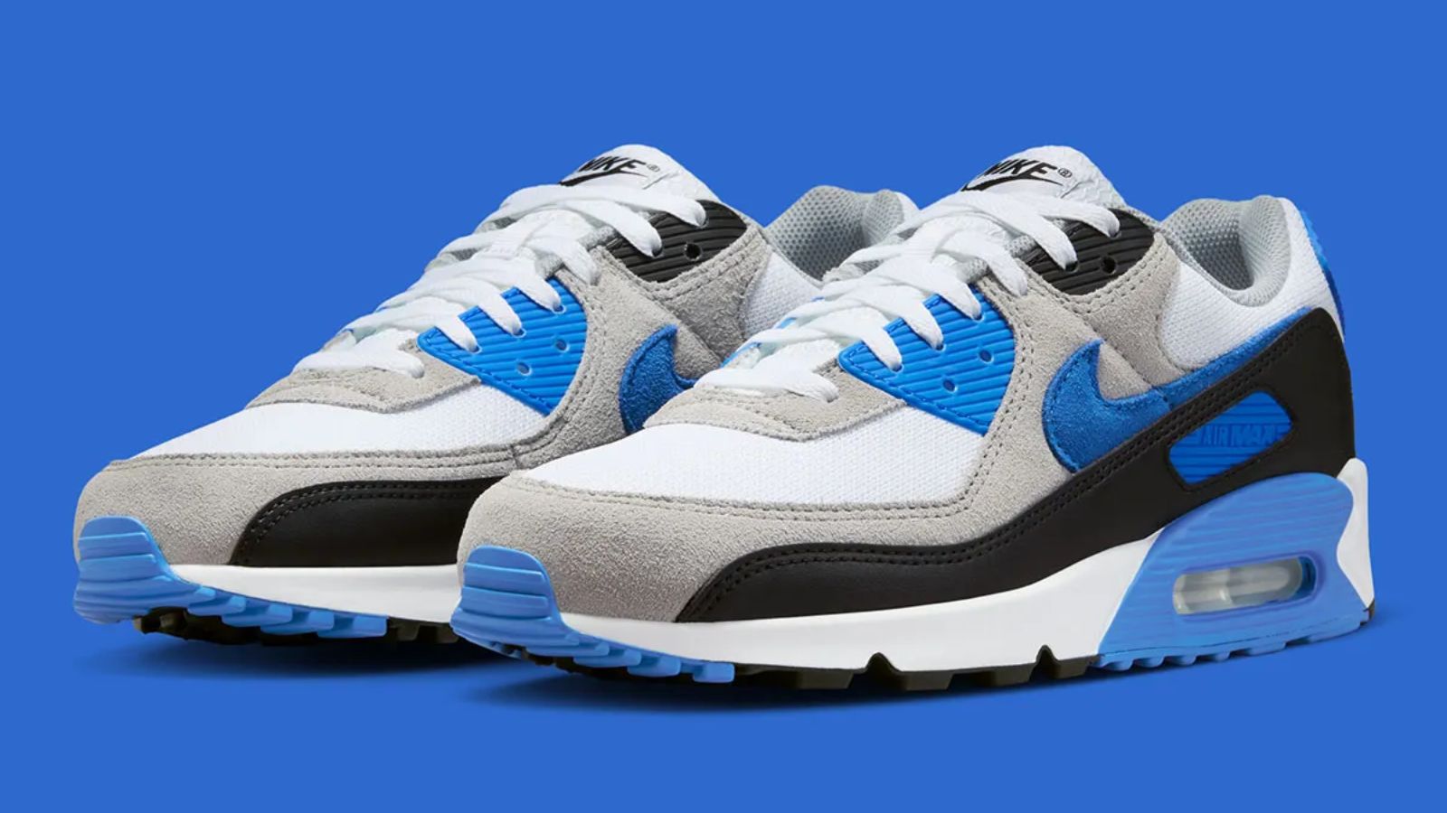 Hinh anh 1: Hinh anh Nike Air Max 90 “Blue Crystal” voi thiet ke co dien va diem nhan xanh duong