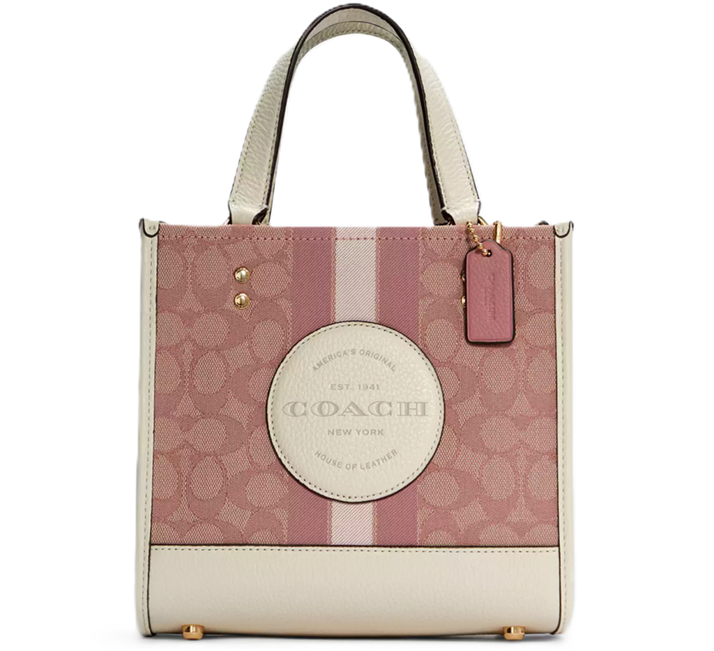 Túi Coach Dempsey Tote 22 Patch Heart Charm 'Pink' C7965-IMSXX