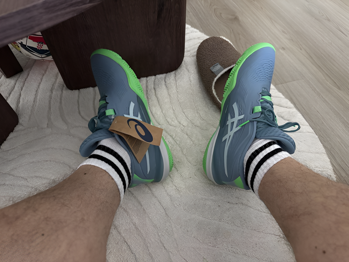 Alternative view of Giày Asics Gel-Resolution X Padel 'Saba Blue' 1041A492-403
