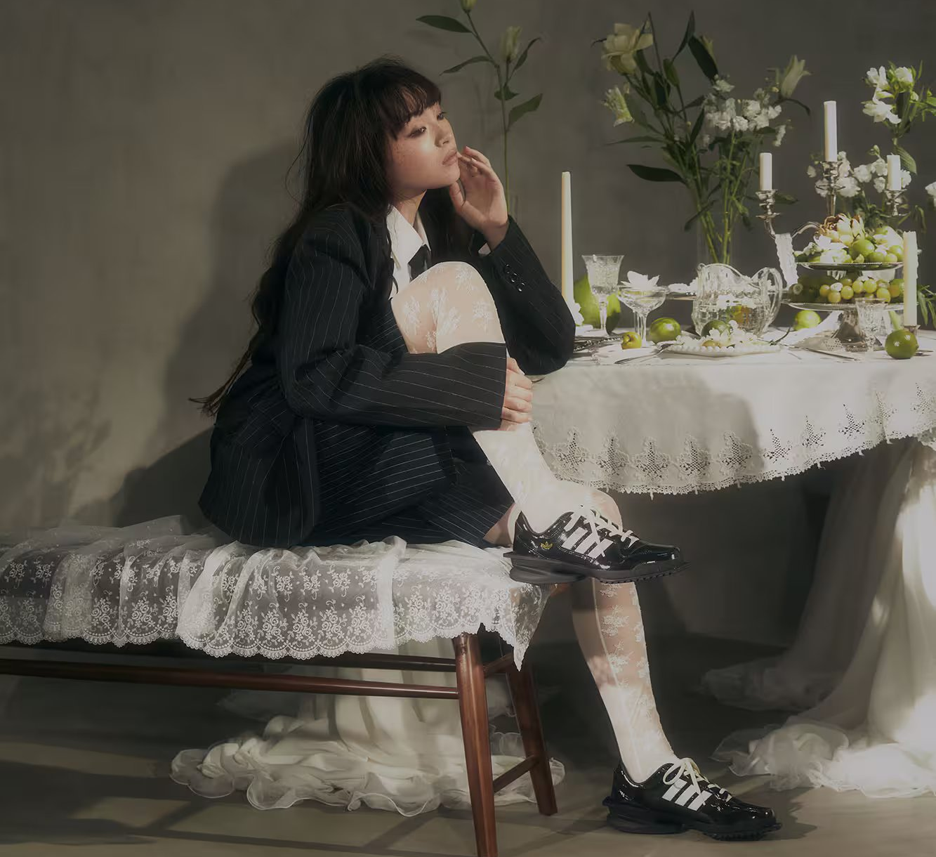 Alternative view of Giày Adidas Originals Forum Cubism SQ W​ 'Black' KI8452