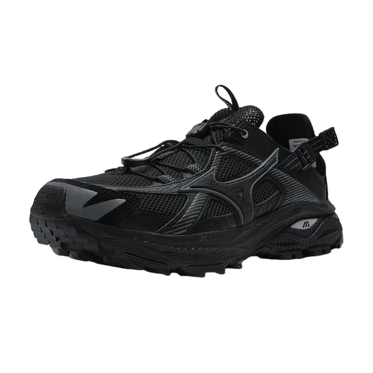Alternative view of Giày Mizuno Racer Trail SE 'Triple Black' D1GH241903
